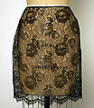 Ensemble, Geoffrey Beene (American, Haynesville, Louisiana 1927–2004 New York), (a) wool, plastic; (b) silk, cellophane, American