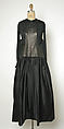 Ensemble, Geoffrey Beene (American, Haynesville, Louisiana 1927–2004 New York), (a) leather, silk, synthetic fiber; (b) silk, plastic, American