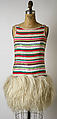 Dress, Geoffrey Beene (American, Haynesville, Louisiana 1927–2004 New York), silk, ostrich feather, plastic, metal, American