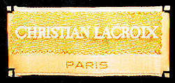 Ensemble, Christian Lacroix (French, born 1951), (a) silk; (b, c) wool, French