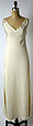 Evening ensemble, Valentino (Italian, born 1932), (a) silk; (b) silk, cotton, glass, plastic; (c, d) silk, leather, Italian