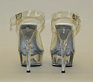 Shoes, Pleaser (American, founded 1993), plastic (polyvinyl chloride, acrylic), American