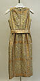 Evening dress, Mainbocher (French and American, founded 1930), (a, b) silk, Lurex, American