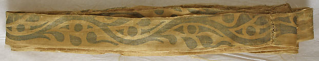 "Delphos", Fortuny (Italian, founded 1906), (a) Silk, glass; (b, c) silk, Italian