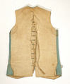 Waistcoat, silk, linen, European