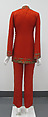Evening ensemble, House of Balmain (French, founded 1945), silk, metallic thread, French