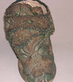 Shoes, (a, b) silk, gold, leather, European