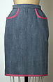 Suit, House of Chanel (French, founded 1910), (a) wool; (b) cotton, synthetic fiber, French