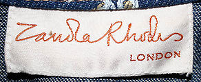 Suit, Zandra Rhodes (British, founded 1969), (a, b) cotton, metal, British