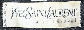 Ensemble, Yves Saint Laurent (French, founded 1961), (a, b) wool; (c) silk, leather; (d, e) silk linen; (f, g) silk, leather, French
