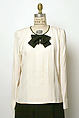 Ensemble, Yves Saint Laurent (French, founded 1961), (a, b) wool; (c) silk, leather; (d, e) silk linen; (f, g) silk, leather, French