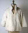 Ensemble, Todd Oldham (American, born 1961), (a) faux fur; (b) silk, plastic, American