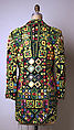Jacket, Todd Oldham (American, born 1961), silk, cotton, glass, American