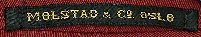 Ski suit, Molstad & Co. (Norwegian), wool, Norwegian