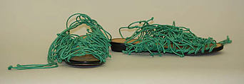Sandals, cotton, French