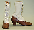 Boots, Ralph Lauren (American, born 1939), leather, cotton, American
