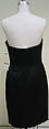 Dinner dress, House of Moschino (Italian, founded 1983), wool, nylon, cotton, metal, Italian