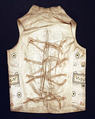 Waistcoat, silk, metal, American or European