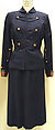 Suit, Gilbert Adrian (American, Naugatuck, Connecticut 1903–1959 Hollywood, California), (a) wool, silk, rayon, metal; (b) wool, American