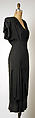 Dress, Gilbert Adrian (American, Naugatuck, Connecticut 1903–1959 Hollywood, California), rayon, American