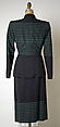 Suit, Gilbert Adrian (American, Naugatuck, Connecticut 1903–1959 Hollywood, California), (a) wool, rayon; (b) wool, American