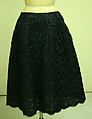 Evening ensemble, House of Balmain (French, founded 1945), (a, b) straw, silk; (c, d) silk; (e, f) leather, silk, French