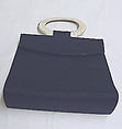 Purse, Yves Saint Laurent  French, linen, bone, French
