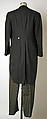 Morning suit, Chipp New York New Haven (American), (a) wool, silk; (b) wool, American