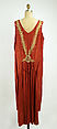 Dress, silk, plastic, American
