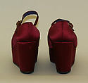 Shoes, I. Magnin & Co. (American, founded 1876), (a, b) silk, American