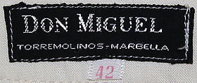 Trousers, wool, Spanish