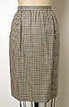 Suit, Yves Saint Laurent (French, founded 1961), (a, b) wool; (c) wool, leather, French