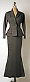 Ensemble, House of Dior (French, founded 1946), (a–c) wool; (d) silk, French