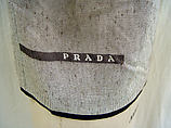 Ensemble, Prada (Italian, founded 1913), cotton, leather, Italian