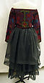 Ensemble, Romeo Gigli (Italian, born 1949), (a) cotton; (b) synthetic, Italian
