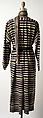 Dress, Missoni (Italian, founded 1953), (a) wool/rayon blend; (b) silk; (c) wool, wood, Italian