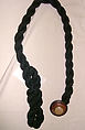 Dress, Missoni (Italian, founded 1953), (a) wool/rayon blend; (b) silk; (c) wool, wood, Italian