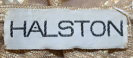 Evening dress, Halston (American, Des Moines, Iowa 1932–1990 San Francisco, California), synthetic, American