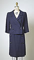 Suit, House of Balenciaga (French, founded 1937), wool, leather, French