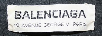 Suit, House of Balenciaga (French, founded 1937), wool, French