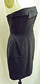 Evening dress, House of Moschino (Italian, founded 1983), wool, plastic, Italian