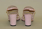 Sandals, House of Chanel (French, founded 1910), a,b) leather, metal, French
