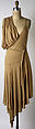 Dress, Callaghan (Italian, founded 1966), a) rayon; b) leather, metal, French
