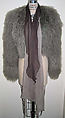 Ensemble, Giorgio di Sant'Angelo (American, born Italy, 1933–1989), a) fur, wool
b,c) fur, synthetic
d) silk, American