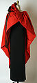 Evening ensemble, Pierre Cardin (French (born Italy), San Biagio di Callalta 1922–2020 Neuilly), a) wool, silk, synthetic; b) silk, French