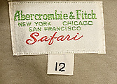 Ensemble, Abercrombie and Fitch Co. (American, founded 1892), a-c) cotton, American