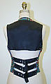 Ensemble, Jean Paul Gaultier (French, born 1952), a) wool, synthetic; b) wool, leather, synthetic, French