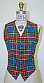 Ensemble, Jean Paul Gaultier (French, born 1952), a) wool, synthetic; b) wool, leather, synthetic, French