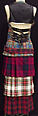 Ensemble, Jean Paul Gaultier (French, born 1952), a) wool, synthetic; b) wool, leather, synthetic, French