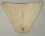 Corset, a,b) silk, linen, metal; c) silk, linen, paper, British